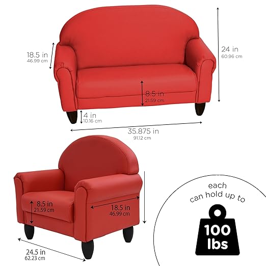 Children's Factory As We Grow Chair and Couch, Flexible Seating - Image 2