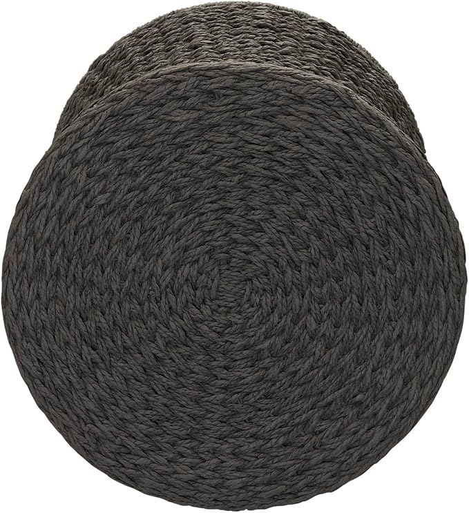 Household Essentials Hourglass Paper Rope Side Table - Image 4