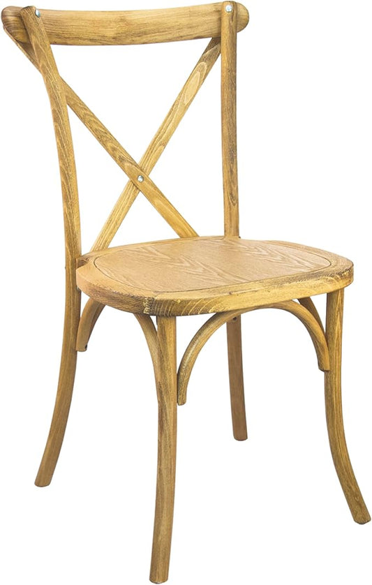 EMMA + OLIVER 2-Pack Wooden X-Back Dining Chair by EMMAOLIVER
