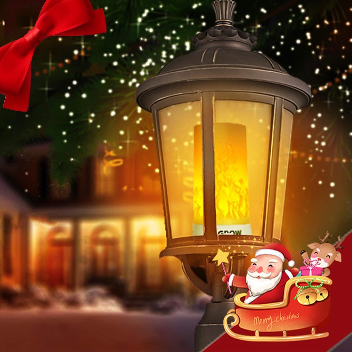 LED Flame Lights with Remote Timer, Flame Lamp 4 Modes USB Rechargeable Fire Lights Indoor Campfire Outdoor Decorative Lantern Hanging Lamps Fireplace Romantic Light for Home Party Camping Bar