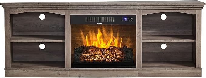 AMERLIFE 70" Farmhouse Fireplace TV Stand - Image 9