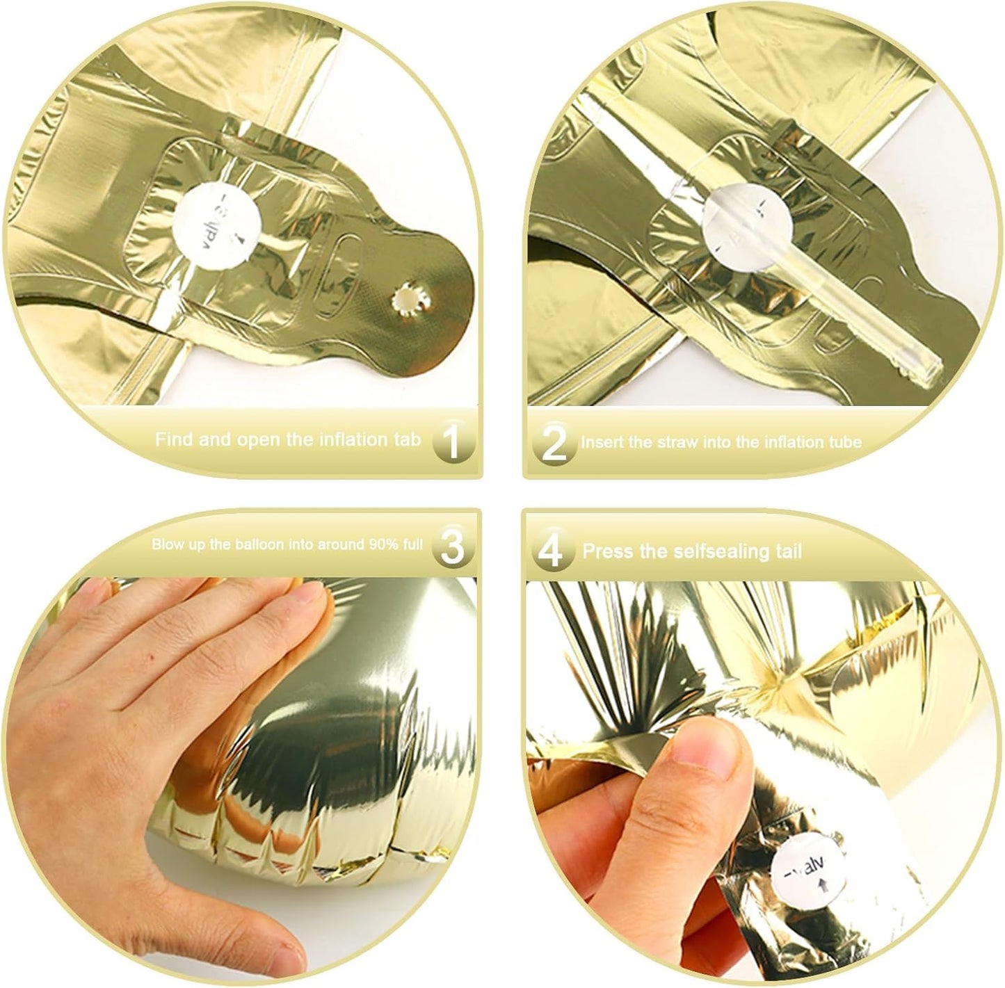 Light Gold Number 1 Balloon 40 inch, Number 1 Birthday Balloons for Boy Girl, Champagne Gold Foil One Balloon for 1st 10 11 12 16 18 Birthday Party, Anniversary Celebration Numbers Decorations