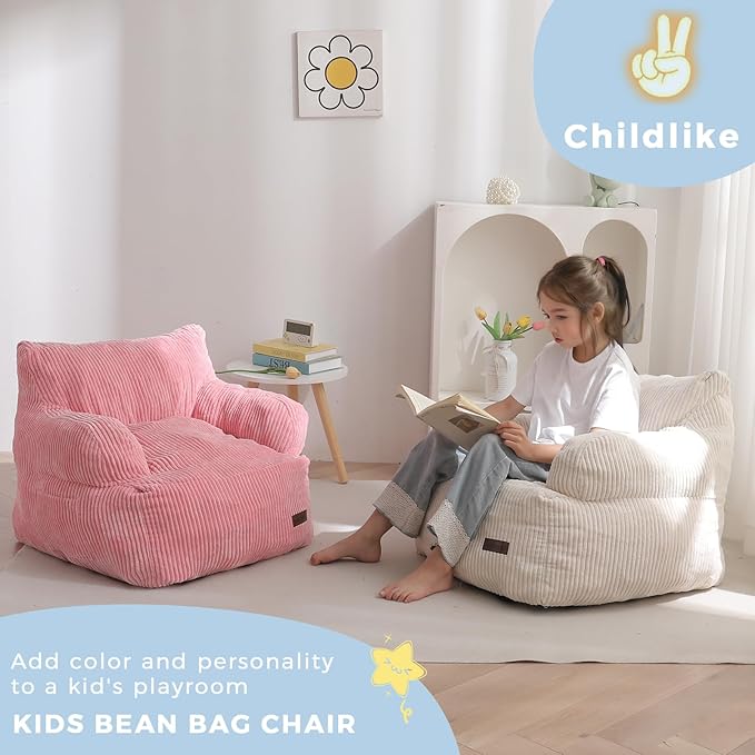 MAXYOYO Kids Bean Bag Chair, Stuffed Toddler Bean Bag Sofa - Image 6