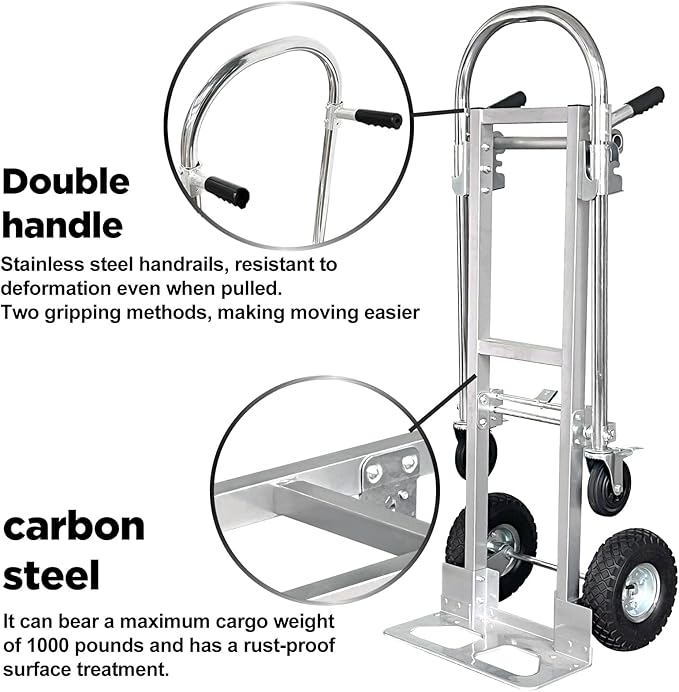 Suzhi Convertible Hand Truck Dolly Cart - Image 4