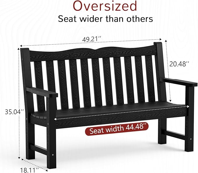 Stoog Weatherproof Outdoor Bench & Outdoor Chairs Set, Patio Furniture Set - Image 3