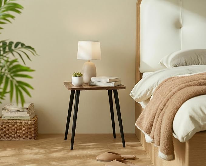 FORAOFUR Side Table, Rectangular Wooden Small End Table, Small Accent Table - Image 7