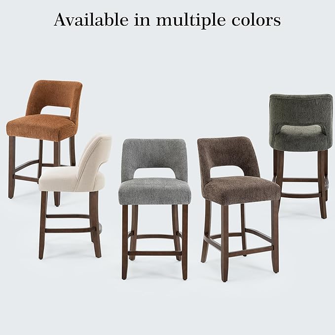 VKNOW Bar Stools Set of 4, Modern Counter Stools - Image 8