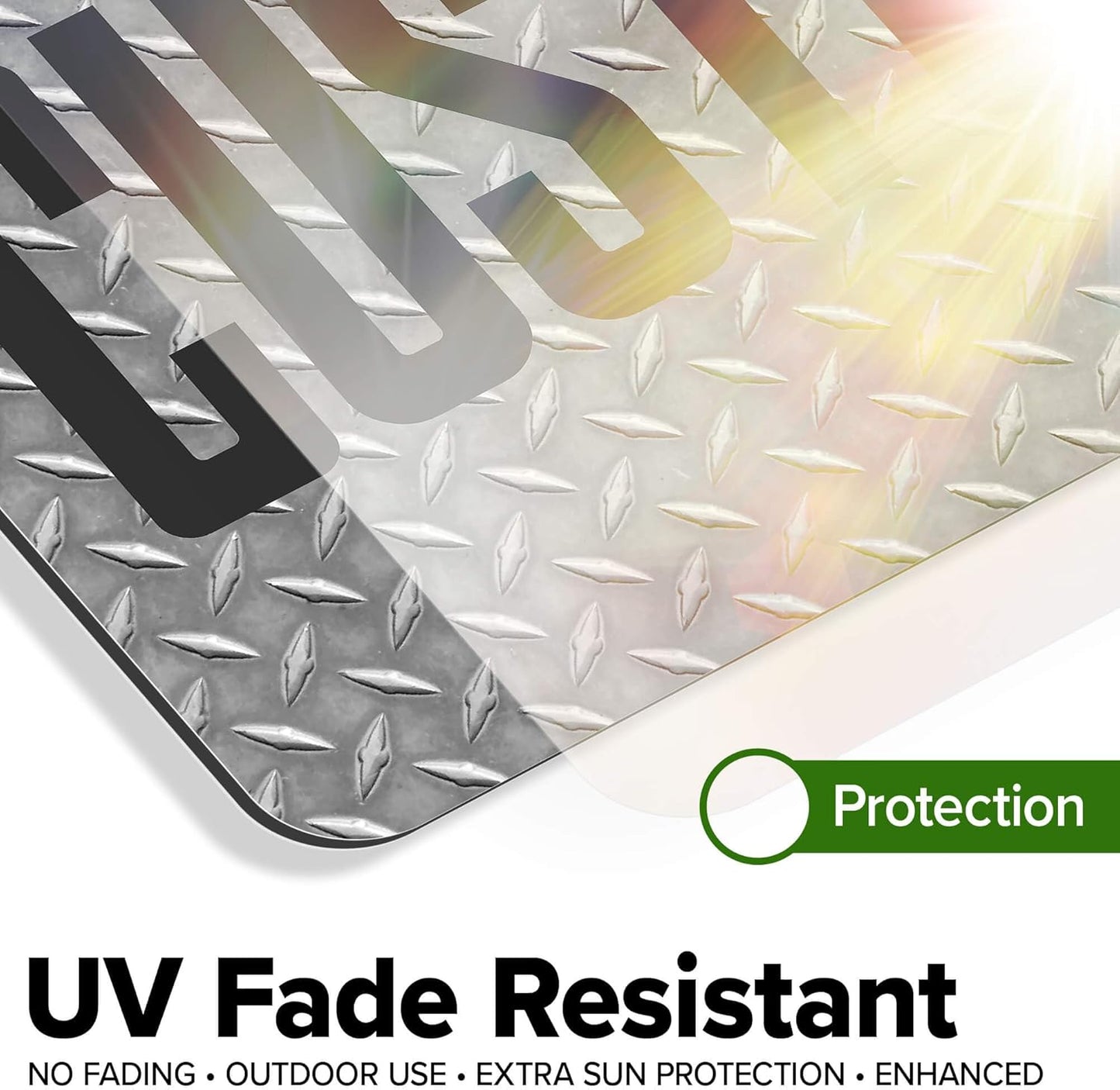 Custom Sign, Custom Street Sign, 11 Font Colors, 13 Font Styles, 4 Hole Options, 22 Sizes, 9x18 Inches, Rust Free DiBound, Fade Resistant, Made in USA by My Sign Center (Diamond Metal)