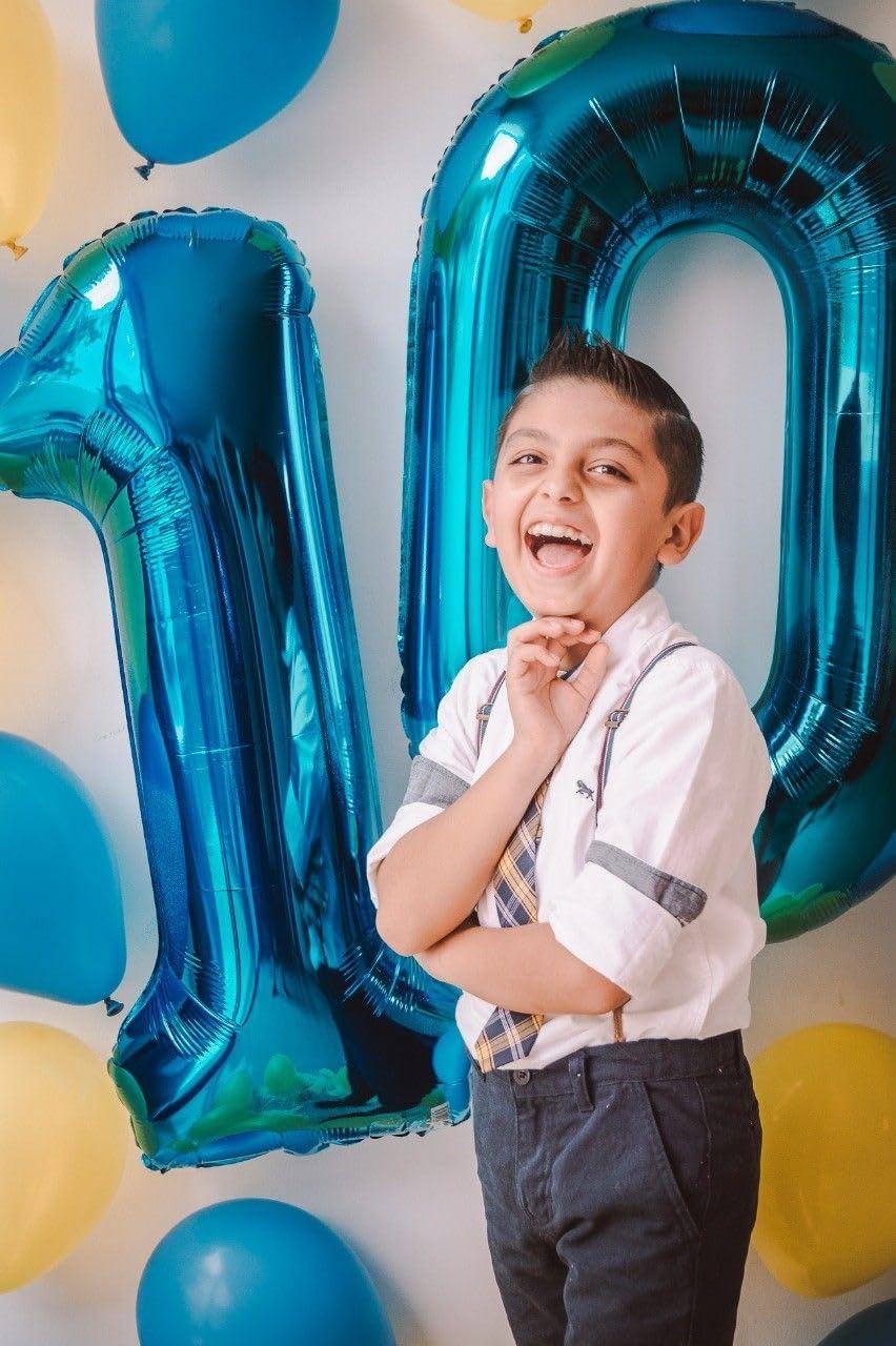 40 Inch Dark Blue Number Balloons,Helium Mylar Foil Number Balloons Number 1 Balloon for 1st Birthday Decorations for Kids,Anniversary Party Decorations Supplies