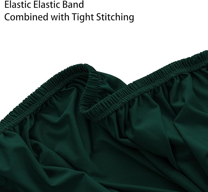 Super Stretch Ottoman Cover- Soft Form Fit Ottoman Cover Rectangular Ottoman - Image 6