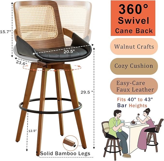 Bar Height Bar Stools Set of 4 - Image 2