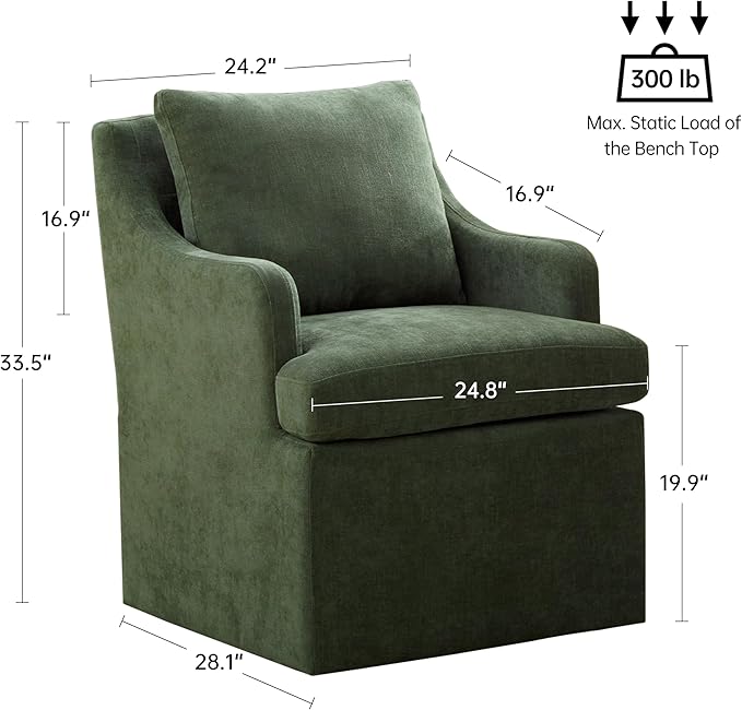 VKNOW Upholstered Dining Chairs Set of 2, Modern Kitchen Chairs Dining Room - Image 2