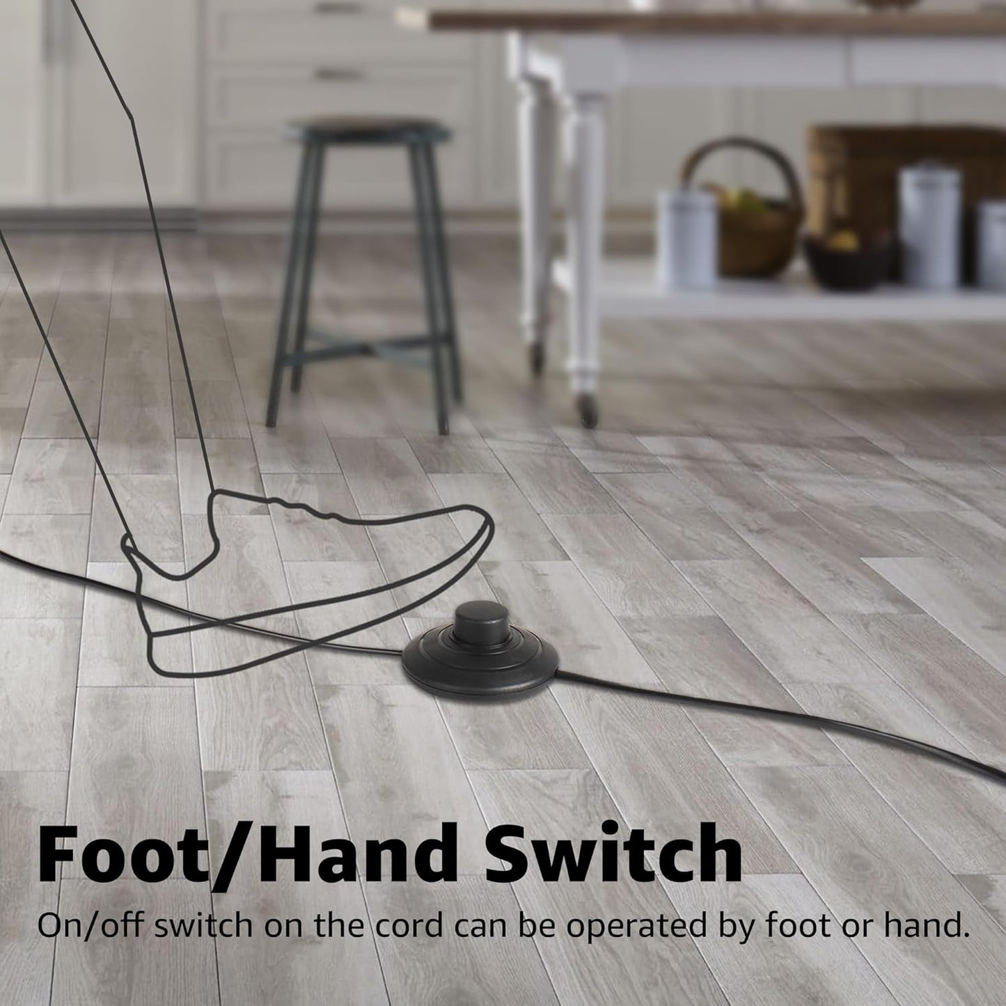 SUNVIE 4 Pack Up Lights, 5W Uplighting Indoor Uplights with 2700K GU10 Bulbs, Uplighting Indoor Spot Lights for Home Plant Picture, 5.9 FT Plug Cord & Foot Switch