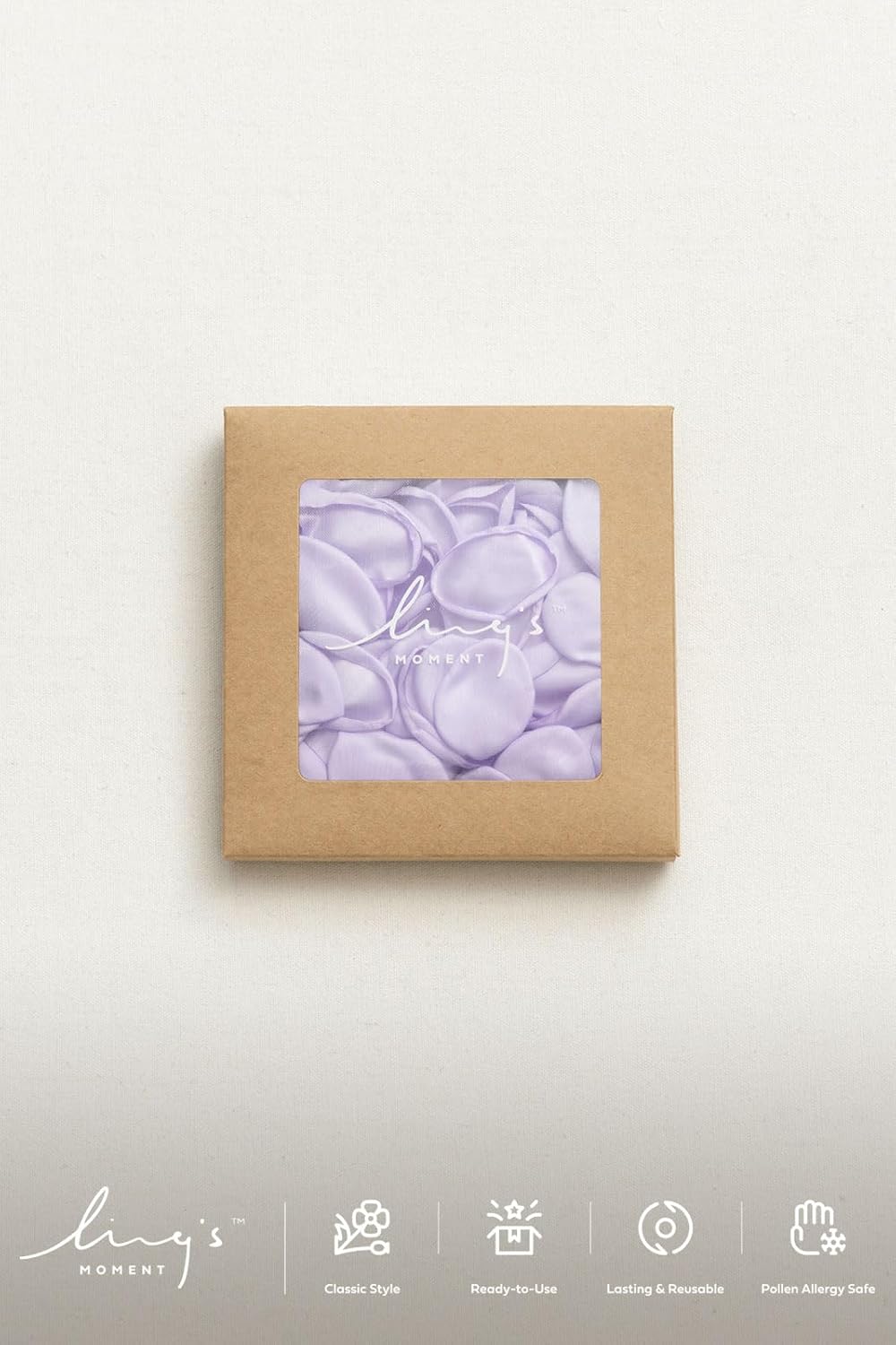 Ling's Moment 200pcs Rose Petals, Silk Flower Petals for Wedding/Aisle/Flower Girl Baskets/Table Centerpiece Décor,etc.Purple