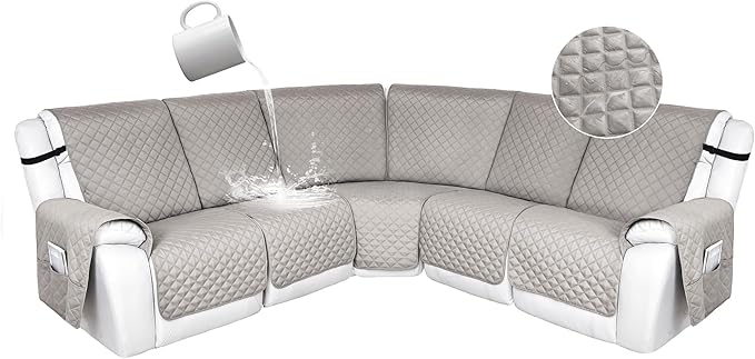 HDCAXKJ 100% Waterproof Reclining Sectional Couch Covers L Shape Recliner Sofa by HDCAXKJ
