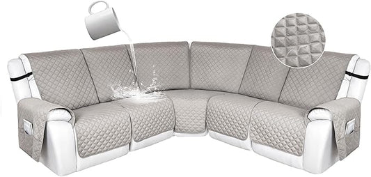 HDCAXKJ 100% Waterproof Reclining Sectional Couch Covers L Shape Recliner Sofa by HDCAXKJ