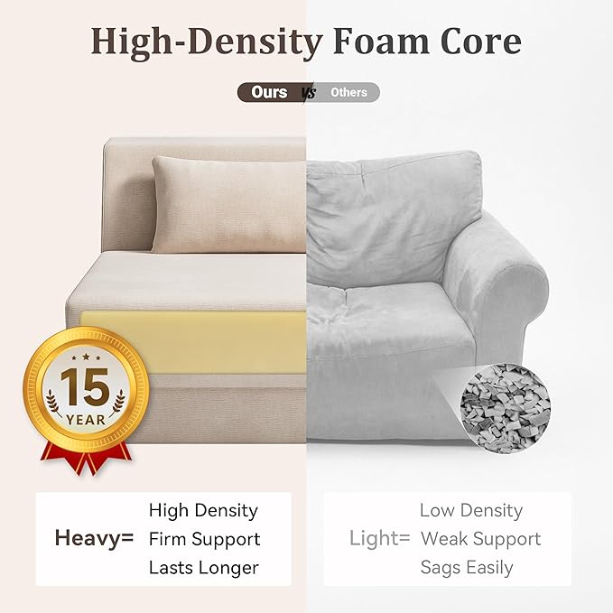 Fold Out Chair Bed, Folding Sofa Bed, 3 in 1 Convertible Sleeper Chair Bed - Image 7