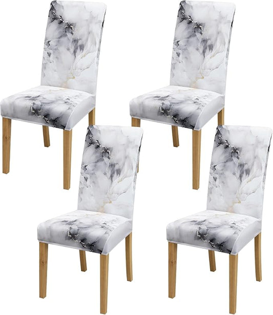 BIETYONE Stretch Dining Chair Covers Set of 4, Soft Removable Washable Kitchen by BIETYONE