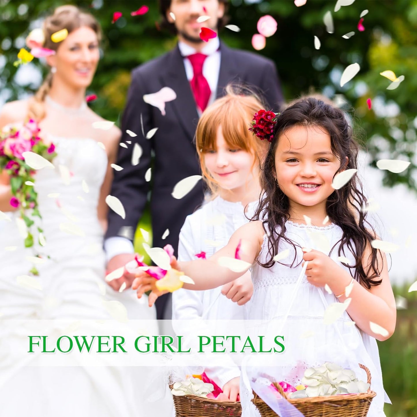 Dried Real White Rose Petals, Freeze Preserved Flower Petals 2.8 oz for Valentine's Day Gifts Wedding Party Decor, Flower Girl, Dinner Table Centerpieces, Bridal Shower, Flower Confetti 80g