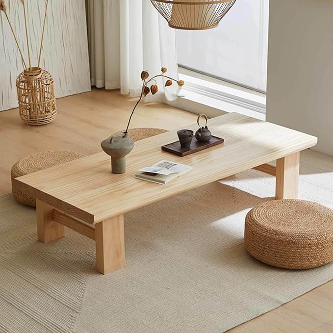 Japanese Solid Wood Coffee Table - Image 2