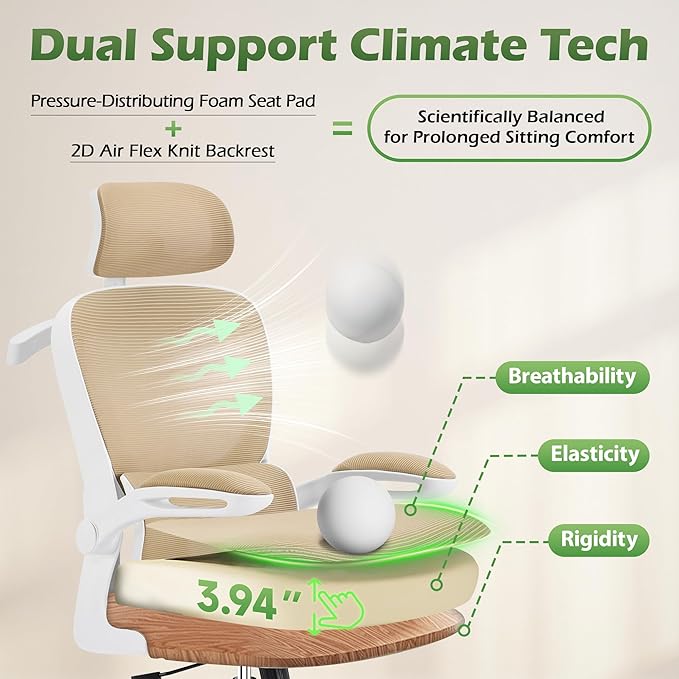 AreShark Office Chair Ergonomic Desk Chairs - Image 9