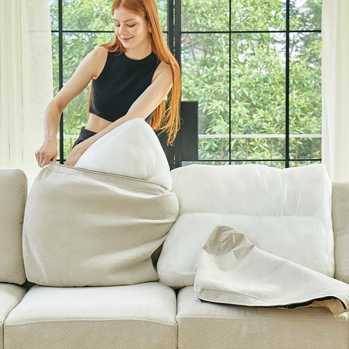 Belffin Fabric Modular Sectional Couch Armrests - Image 2