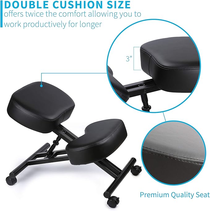 Ergonomic Kneeling Chair, Adjustable Stool - Image 8