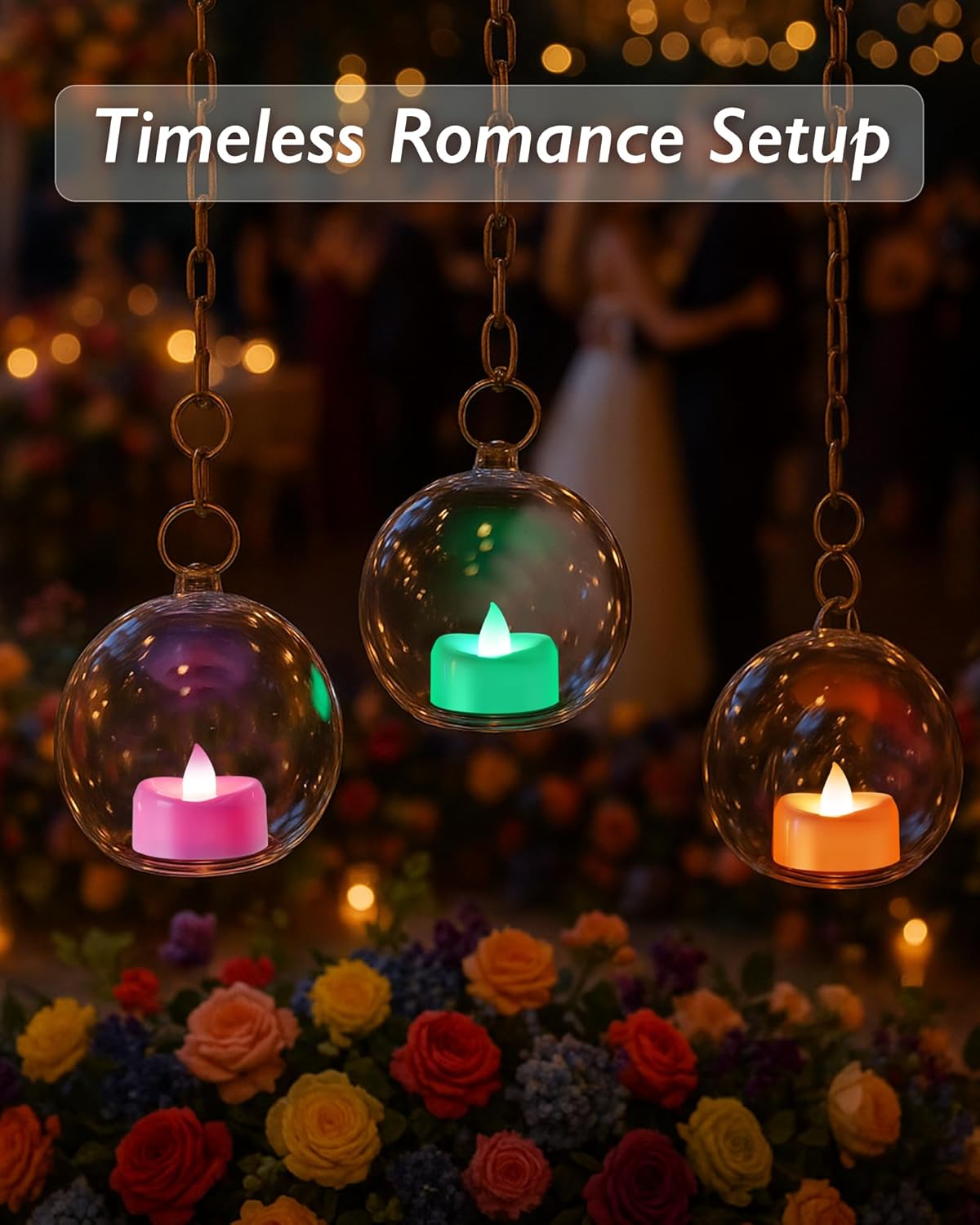 Raycare 7-Color Changing LED Tea Lights Battery Operated, 200+Hour Flickering Votive Candles, Realistic Fake Flameless TeaLights for Wedding Party Halloween Thanksgiving Christmas Decorations, 24 Pack