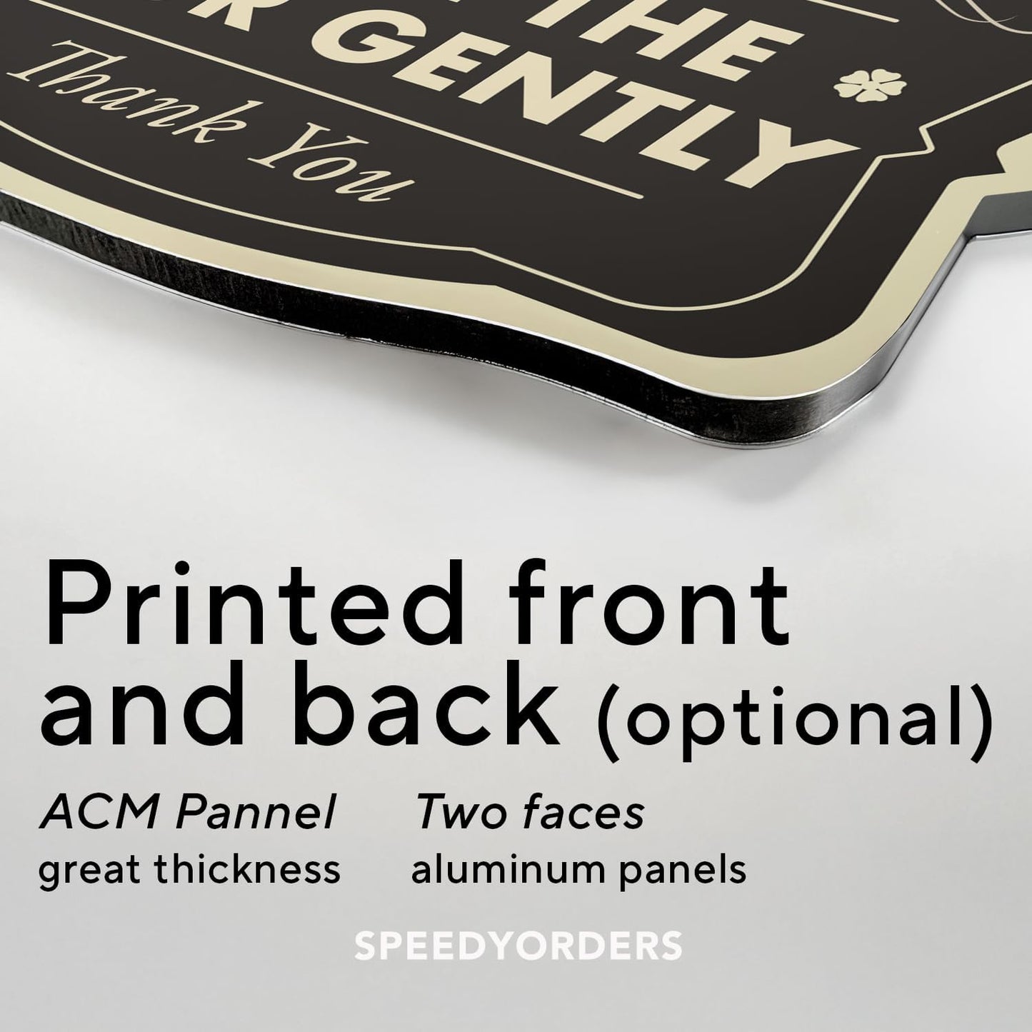 Custom Decorative Outdoor Metal Sign - Personalized Aluminum, Waterproof Design - Black Charcoal 30x24 In