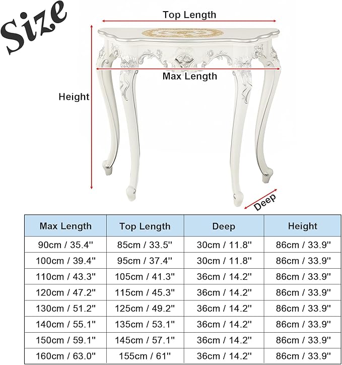 Vintage French Console Table, Wood Entryway Table - Image 3