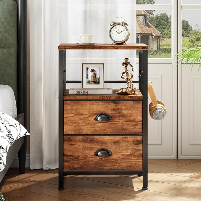 Furologee Night Stand Set of 2, Nightstand - Image 6