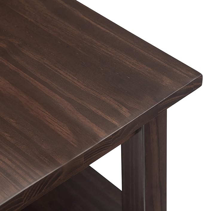 SIMPLIHOME Warm Shaker Solid Wood 14 inch Wide Transitional-Style Narrow Sides - Image 5
