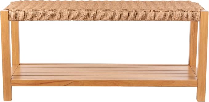 Alaterre Furniture Newport 40 Inch Solid Wood Entryway Bench - Image 11