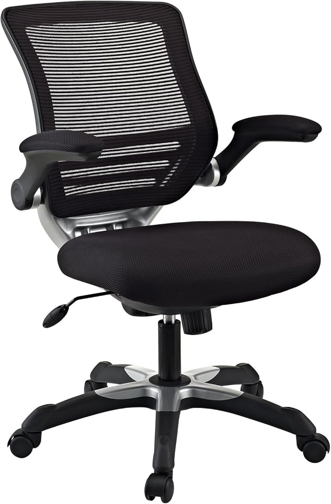 Modway Edge Mesh Back and Mesh Seat Office Chair In Black by Modway