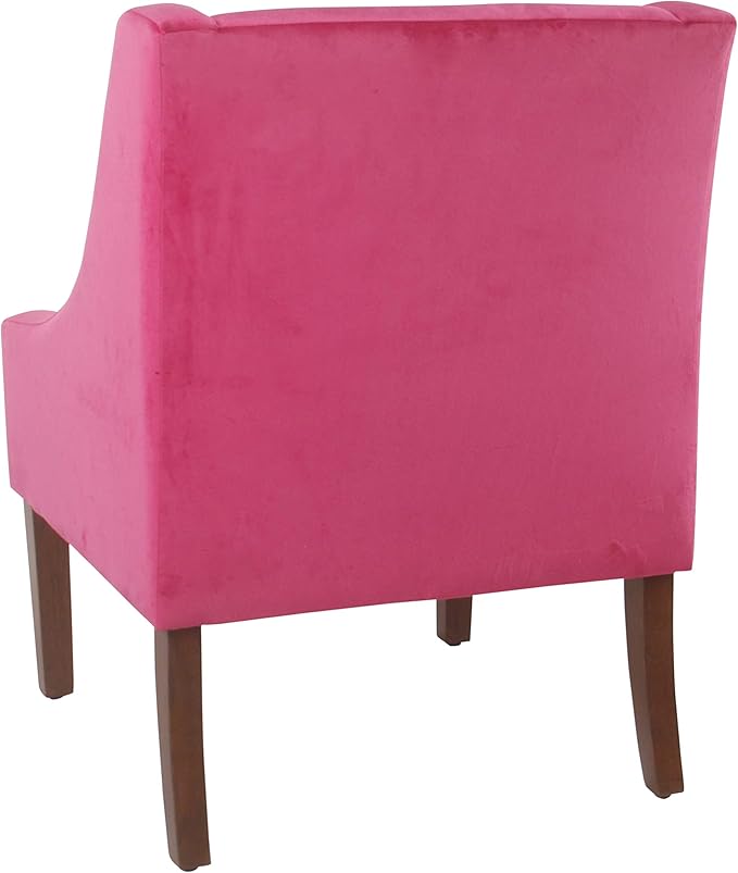 Homepop Home Decor | Upholstered Classic Swoop Arm Accent Chair | Accent Chairs - Image 7