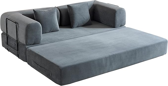 ZEIINPA Comfy Convertible Folding Mattress Couch, Floor Sofa Bed - Image 8