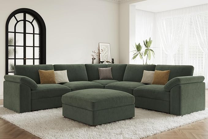 EASE MOOSE Oversized Sectional Modular Sofa, Large L Shape Sectional Couch Wide - Image 5