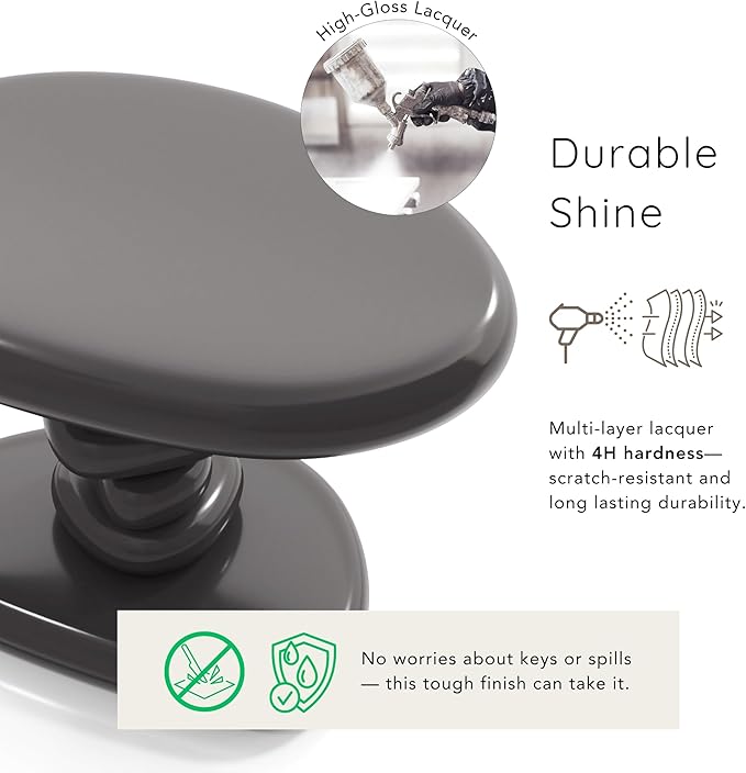 24/7 Shop at Home Kavren Modern 22-inch Oval Glossy Pedestal End Table - Image 5