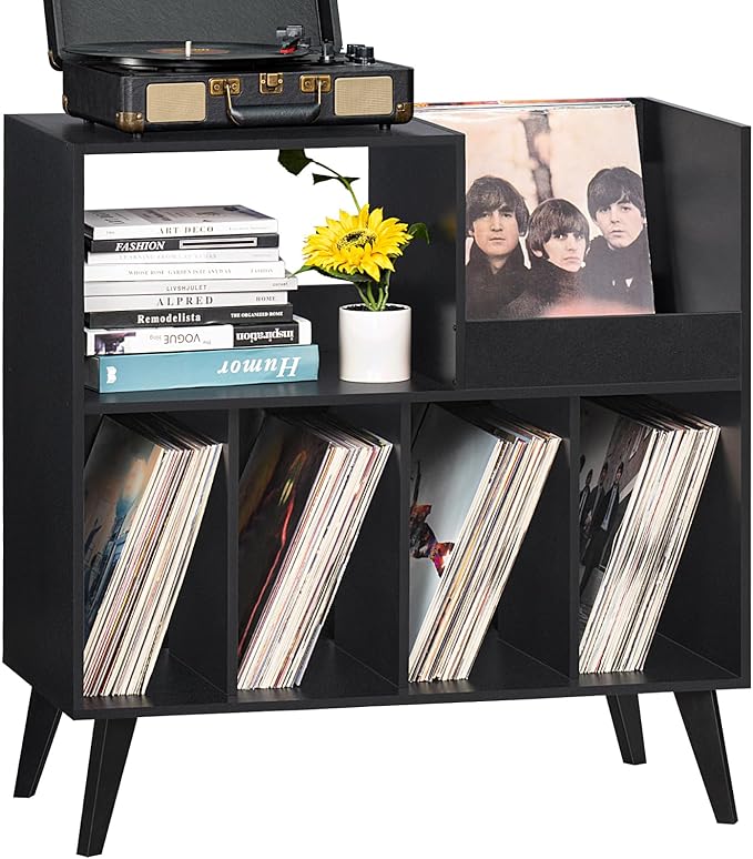 LELELINKY Large Record Player Stand, Turntable Stand - Image 7