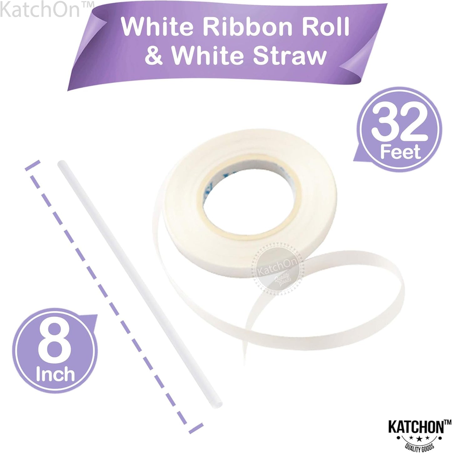 KatchOn, Big Purple Mylar Balloons - 22 Inch, Pack of 6 | Round 4D Metallic Lavender Balloon for Purple Party Decorations | Metallic Balloons for Anniversary | Unicorn, Mermaid Birthday Decorations