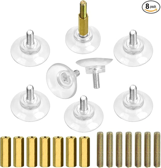 Sankoly 8 Pcs Glass Table Tops Suction Cup 1.3 Inches Strong Suction Cup by Sankoly
