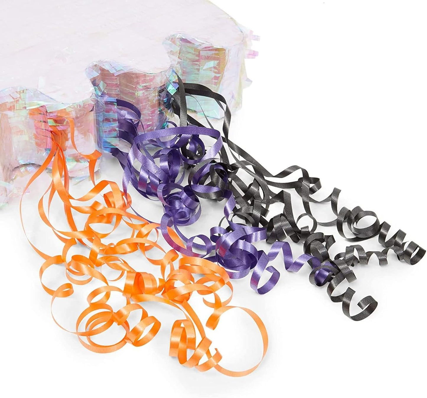 Halloween Mini Pinata Pull String Ghost - 17 x 13 x 3 in, Multicolor Iridescent Paper - Halloween Pinata Party Supplies & Decor for Trick or Treat - Sturdy Paper Design & Easy-Hang