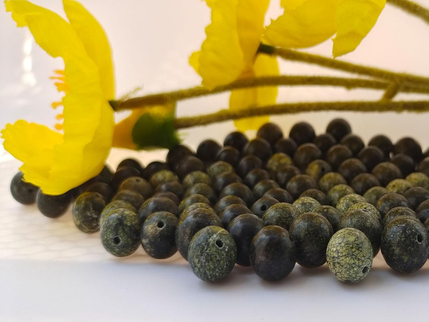 Stone Beads 6mm 140pcs Curbstone Jasper Beads Round Loose Gemstones Beads for Bracelet Necklace Jewelry Making (6mm, 60608 Curbstone Jasper)