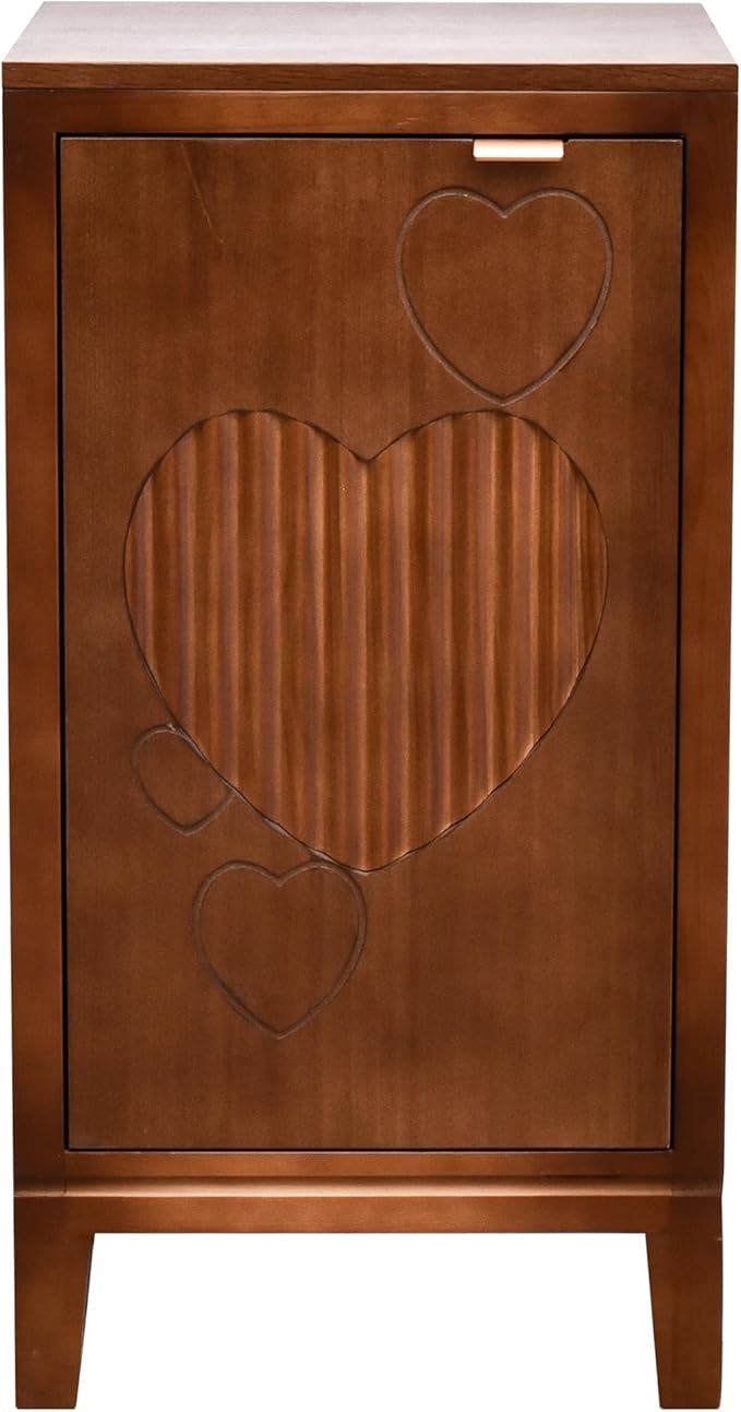 eHemco Kawaii Sweetheart End Table, 16.5 x 14 x 31 Inches, Indoor Living Room - Image 4