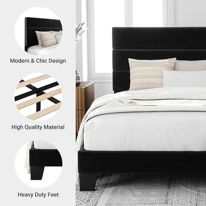 Allewie Full Size Platform Bed Frame - Image 6