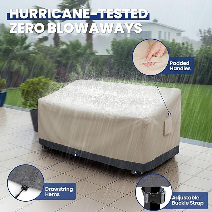 Extra Heavy Duty Outdoor Couch Cover Waterproof Up to 8000pa, Large 3-Seater - Image 5