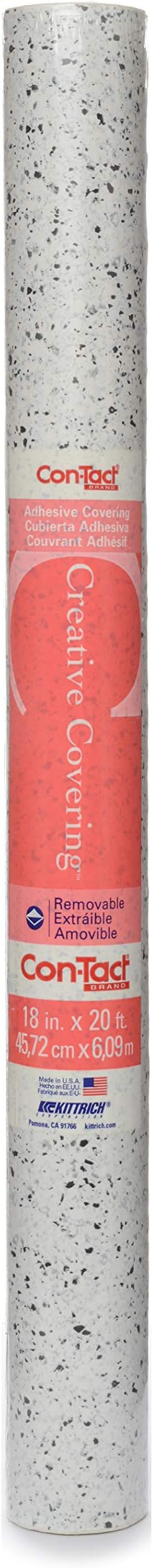 Con-Tact Brand Creative Covering, Self-Adhesive Shelf Liner, Granite Black and by Kittrich+%28Home%29