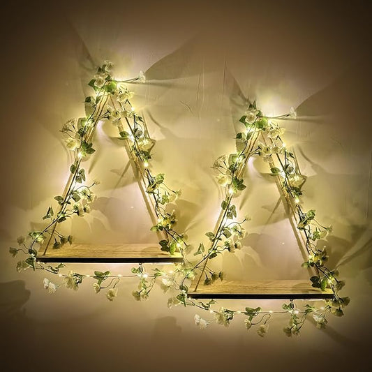 Triple Artificial White Flower Garland by RicherHouse