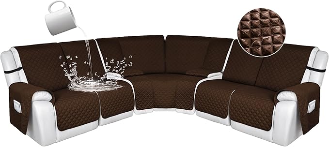 HDCAXKJ 100% Waterproof Reclining Sectional Couch Covers L Shape Recliner Sofa by HDCAXKJ