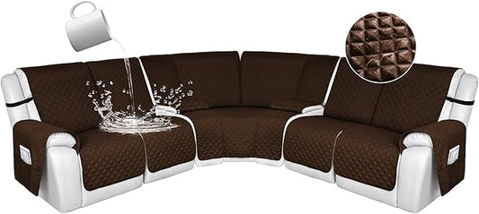 HDCAXKJ 100% Waterproof Reclining Sectional Couch Covers L Shape Recliner Sofa by HDCAXKJ